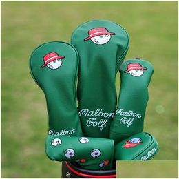 Clubhoofden Golf Er Malbon Korea Originele Enkele Vissershoed Houten IJzeren Putter Clubhoofdbescherming Drop Delivery Sport Buiten Go Dhge5