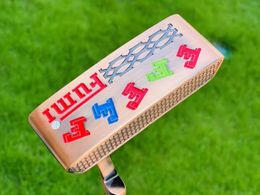 Club Heads Golf Putter Fumi Or Couleur 32333435 pouces Avec Headcover Clubs Free Ship 230627