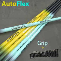 Têtes de club Arbres de golf Autoflex Tiffany Bleu Jaune SF505xx SF505 SF505x Flex Graphite Pilotes Arbre Manchon et poignée d'assemblage gratuits 231109