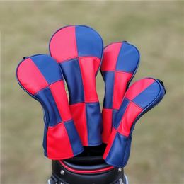 Club Heads Golf Wood Headcovers Golf Club Head Cover para Driver Fairway Hybrid PU Leather Protector Wood Covers 230428