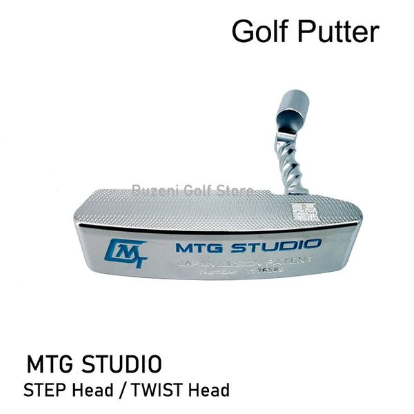 Têtes de club MTG STUDIO Golf putter Step ou Twist col de golf couleur argent clubs de golf en acier inoxydable KBS arbre noir SS golf grip 231205