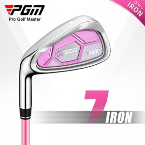 Têtes de club PGM G300 1 pièces femmes Golf 7 # fer acier inoxydable carbone débutant entraînement rose femme main gauche unique TiG025 230627