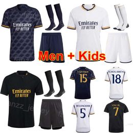 Club Man Jeugd 23 24 Voetbal Kylian Mbappe Jerseys Kepa Arrizabalaga Federico Valverde Toni Kroos Jude Bellingham Vinicius Junior Carvajal Voetbalshirt HuangMa