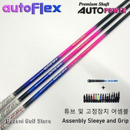 Shafts Club Shaft Golf Drive Couleur Rose Bleu Autoflex SF505XX / SF505X / SF505 Flex Graphite Shaft Installation gratuite du manchon et de la poignée 230712