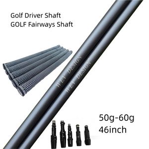 Shafts de club Golf Drivers Shaft WEV 1K Technologie originale en fibre de carbone S/R Flex Graphite Shaft Wood Shaft Manchon et poignée d'assemblage gratuits 230712