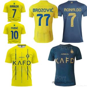 Clubvoetbal Al Nassr 7 Cristiano Ronaldo Jersey 10 Sadio Mane 29 Abdulrahman Ghareeb 2 Sultan Al-Ghannam 94 Anderson Talisca Voetbalshirt Kits Man Team 446