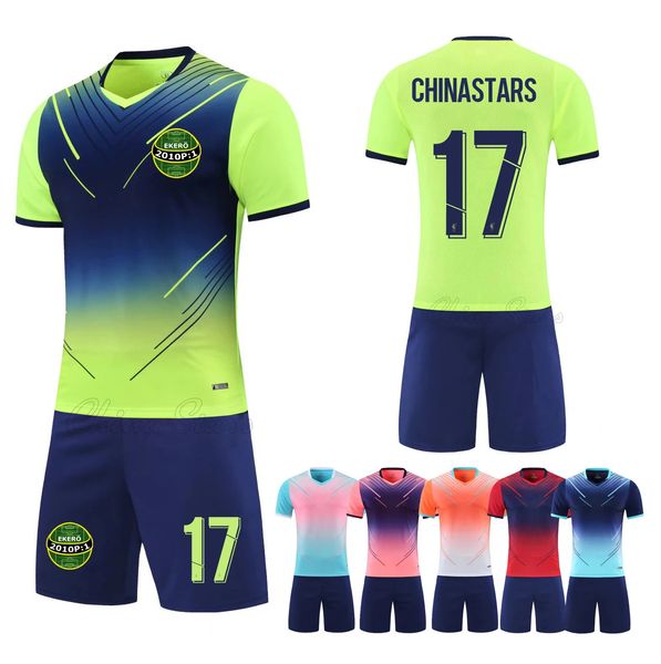 Club Soccer Jerseys Hombres Uniformes de fútbol Set Conjuntos para niños Kits de survetement Adulto Mujer Niño Futbol Entrenamiento 240312