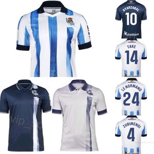 Club de fútbol Real Sociedad 23 Brais Méndez Jerseys 1 Alex Remiro 10 Mikel Oyarzabal 7 Ander Barrenetxea 4 Martin Zubimendi 14 Takefusa Kubo Kits de camiseta de fútbol 23-24