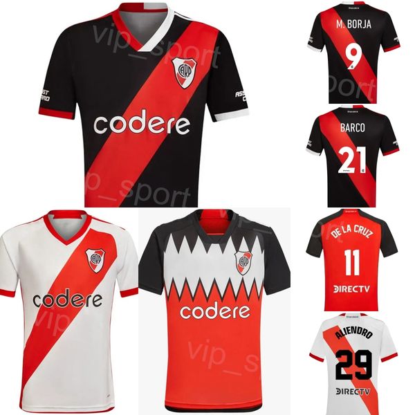 Club Soccer River Plate 26 Ignacio Fernandez Maillots 36 Pablo Solari 9 Borja Hernandez 21 Esequiel Barco 29 ALIENDRO 25 RONDON Kits de maillots de football 2023 2024 Équipe Homme