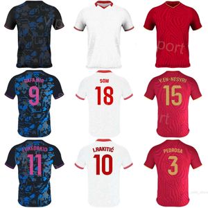 Club Soccer Séville 15 Youssef En-Nesyri Maillots 22 Loic Bade 10 Ivan Rakitic 17 Erik Lamela 18 Djibril Sow 5 Lucas Ocampos Kits de maillots de football Numéro de nom personnalisé 23/24