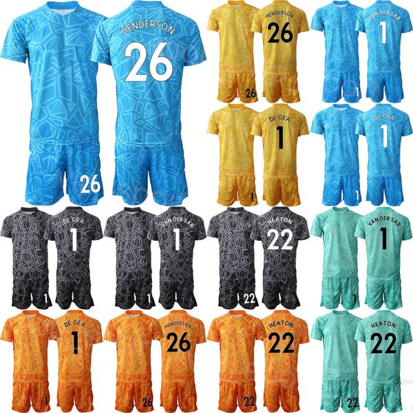 Equipo del club 22/23 Hombre Portero de fútbol GK Peter Schmeichel Jerseys Conjunto Manga larga Edwin van der Sar Andre Onana David de Gea Sergio Romero Kits de camiseta de fútbol ManLian