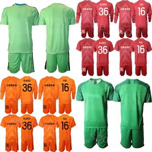 Clubteam 22/23 Heren Voetbal Marseille GK 30 Steve Mandanda Jersey Set Doelman Lange Mouw 16 Pau Lopez 36 Ruben Blanco 1 Simon Ngapandouentnbu Voetbalshirttenues