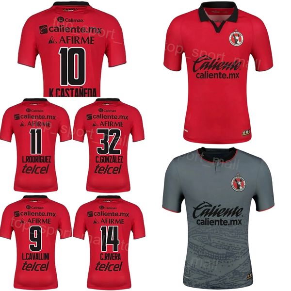 Equipo del club 23-24 Hombres Fútbol Tijuana Jersey 10 CASTANEDA 8 MADRIGAL 11 RODRIGUEZ 14 RIVERA 32 GONZALEZ 9 CAVALLINI 27 BLANCO 15 ZARAGOZA 35 BALANTA Kits de camiseta de fútbol