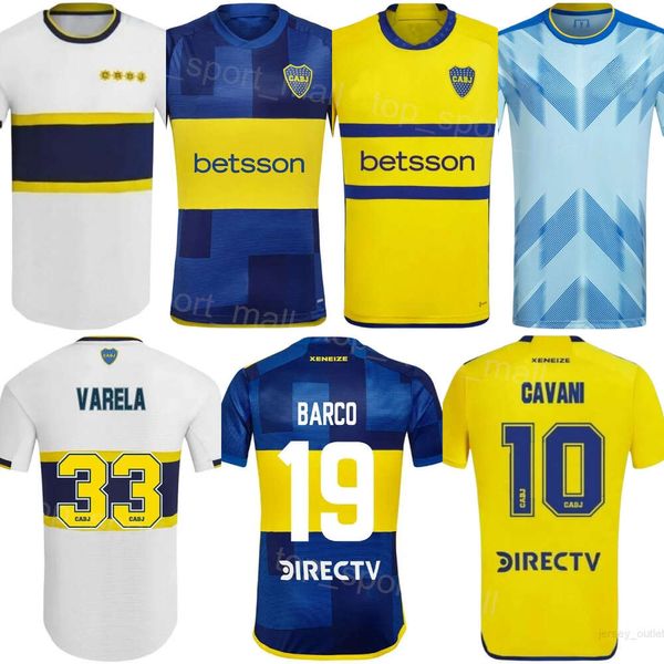Club Team Boca Juniors Soccer 16 Miguel Merentiel Jerseys 23 24 Mans 4 Jorge Figal 36 Cristian Medina 9 Dario Benedetto 17 Luis Advincula Football Shirt Kits Uniforme