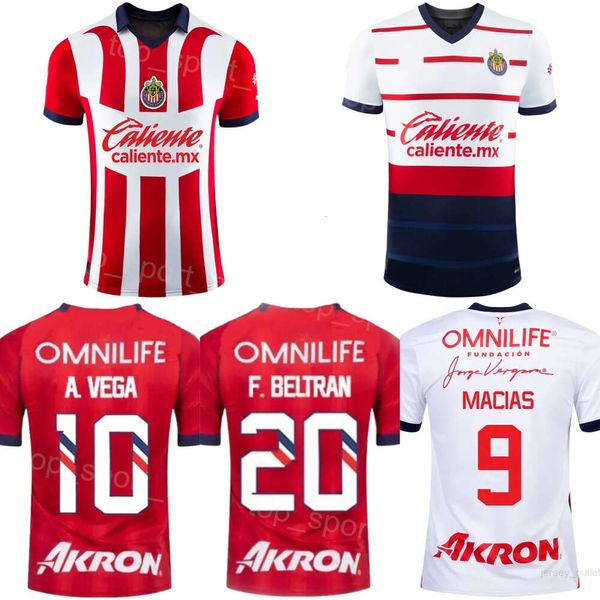 Equipo del club Chivas de Guadalajara Soccer 25 Roberto Alvarado Jerseys 23 24 Miguel Jiménez Ricardo Marin Fernando Beltrán Cristian Calderón Camisa de fútbol Kits