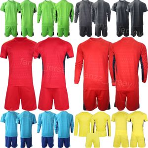 Ensemble de maillots de gardien de but de l'équipe du club GK Soccer Sao Paulo pour enfants et hommes 23 Rafael 93 Jandrei Maillot de football à manches longues pour gardien de but 23/24 Jaune Rouge Noir Bleu Vert fluorescent