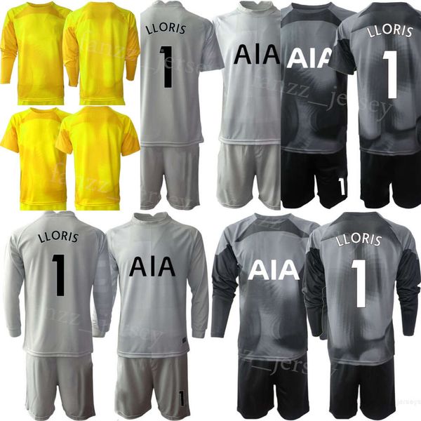 Club Equipo Portero GK Juvenil Guglielmo Vicario Jerseys 13 Conjunto de fútbol Manga larga 1 Hugo Lloris 20 Fraser Forster 40 Brandon Austin Kits de camiseta de fútbol Niños 22/23 ReCi