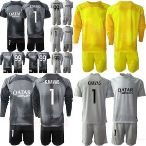 Gardien de but de l'équipe du club GK Youth Nicolas Douchez Maillots de football Ensemble de gardien de but à manches longues 99 Gianluigi Donnarumma 1 Keylor Navas 16 Sergio Rico Maillot de football 22/23 BaLi