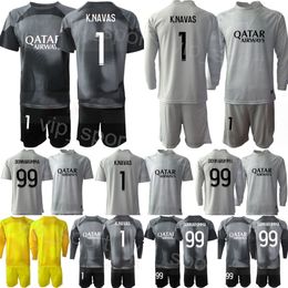 Clubteam Keeper Jeugd Gianluigi Donnarumma Jersey Voetbal 22-23 Set Lange mouw Keylor Navas Sergio Rico Nicolas Douchez Alphonse Areola Voetbalshirt BaLi