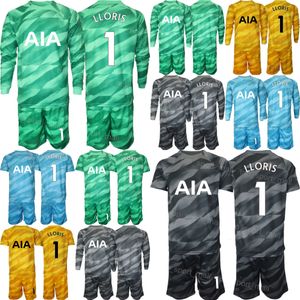 Équipe du club Gardien de but à manches longues Soccer 1 Hugo Lloris Jerseys Set 20 Fraser Forster 40 Brandon Austin 13 Guglielmo Vicario Kits de chemise de football Gardien de but Homme Enfants ReCi