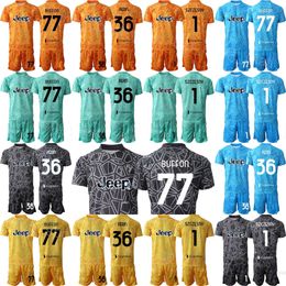 Club Equipo Hombres 22-23 Fútbol GK Carlo Pinsoglio Jerseys Set Portero Manga larga 36 Mattia Perin 77 Gianluigi Buffon 1 Wojciech Szczesny Kits de camiseta de fútbol YouWen