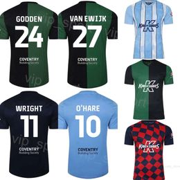 Club Team Soccer 24 Matthew Godden Jerseys 1 Simon Moore 6 Liam Kelly 28 Josh Eccles 9 Ellis Simms 11 Haji Wright Football Shirt Kits Custom Name Number 23-24 KaOwechui