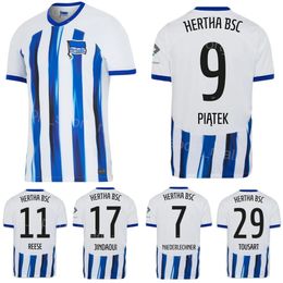 Clubteam Voetbal BSC Hertha Berlin 11 Fabian Reese Jersey 23 24 FC 25 Haris Tabakovic 12 Tjark Ernst 9 Smail Prevljak 6 Michal Karbownik Voetbalshirttenues Wit