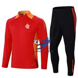 Clube de Regatas do Flamengo heren volwassen half ritssluiting lange mouw trainingspak buiten sporthuis vrijetijdspak sweatshirt jogging sportkleding