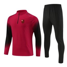 Clube de Regatas do Flamengo Heren sportkleding outdoor trainingskleding volwassen semi-rits ademend sweatshirt jogging casual pak met lange mouwen