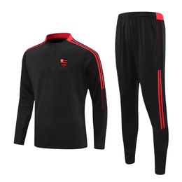 Clube de Regatas do Flamengo vrijetijdstrainingspak voor volwassenen outdoor Trainingsjack kit trainingspakken Kinderen Hardlopen Halve rits met lange mouwen Sets