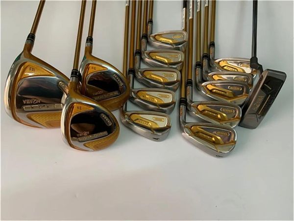 Clubs 14PCS Nuevo 4 estrellas Honma S07 Juego completo Honma Beres S07 Palos de golf Conductor Fairway Woods Hierros Putter Eje de grafito con cabeza