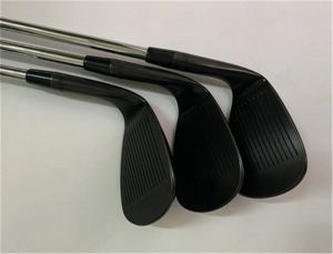 Clubs 3PCS Black RX4 Golf Clubs Helges 48/50/52/54/56/58/60/62 R / S ARPHES D'ACIER, y compris les coiffures