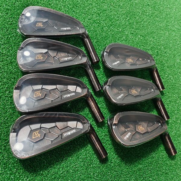 Clubs 7 pièces couleur cuivrée ITOBORI MTG club de golf 456789P ensemble de fer de golf graphite ou arbre en acier livraison gratuite