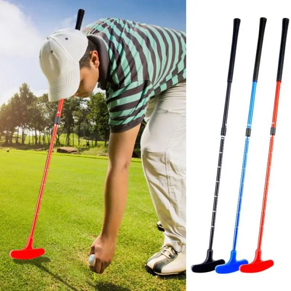 Clubes Putter de golf ajustable para hombres y niños, diestros, zurdos, mini palos de golf bidireccionales, accesorio de putter de entrenamiento de golf de acero inoxidable