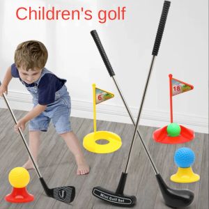 Clubs Children's Sports Golf Toys 12 pièces Ensemble de clubs métalliques Interaction Parentchild Activités de divertissement en plein air