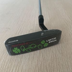 Clubs inspirés du golf par Putters limités de 989 pièces, herbe verte avec quatre feuilles, édition limitée