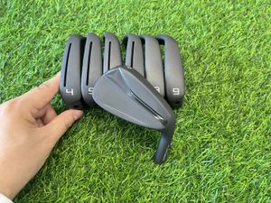 Clubs Iron Set 790 Black Golf Irons 4-9p R/S/SR Flex staal/grafietas met kopbedekking