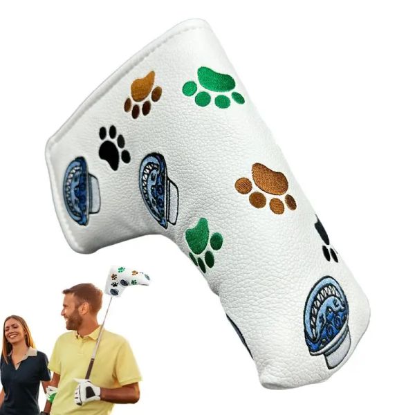 Clubs Putter magnétique couvercle de patte de patre de chat Cat Headcovers Synthétique en cuir en cuir magnétique Les housses de tête de putter s'adaptent à tous les principaux putter de golf