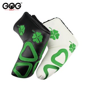 Clubs NIEUW Golf Putter Cover Headcover Lucky Grass PU Cover voor Blade Golf Putter Hoogwaardige witte zwarte golfclub 2 kleuren