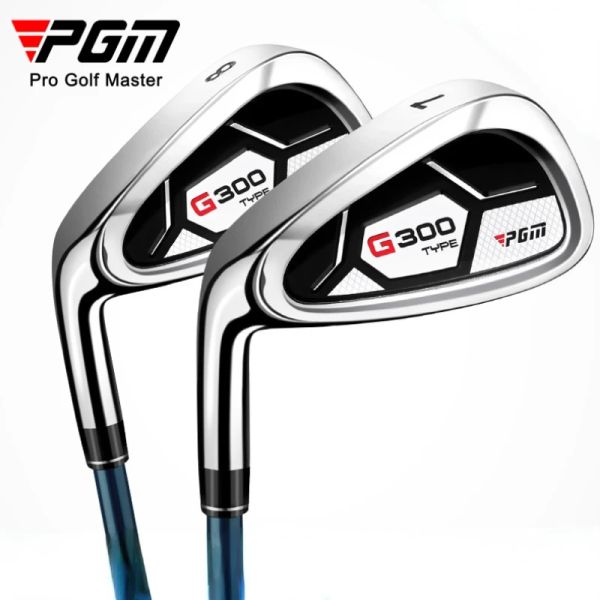 Clubs PGM G300 1PCS Men Golf Clubs 7 # Iron Left Hand R / S Club de formation en carbone en acier inoxydable BlackBlue TIG025