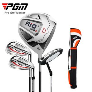 Clubs PGM Rio 4pcs Men Golf Club Set avec sac main droite 1/7 / s / pt en bois de fer en fer en acier inoxydable en acier inoxydable pour le débutant MTG014