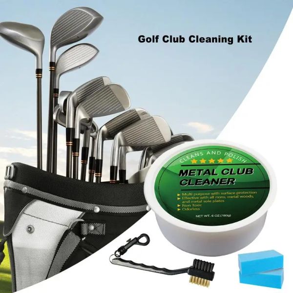 Clubs Polishing Golf Club Balm Remover Remover Golf Golf Nettoyage Set Groove Cleaner Kit Golf Polish Balm Nettoying Tool