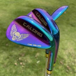 Clubs Rainbow Golf Wedge CALONG Crazy Skull Sand Wedges S20C forgés avec arbre en acier doré dynamique original Glubs de golf de super qualité