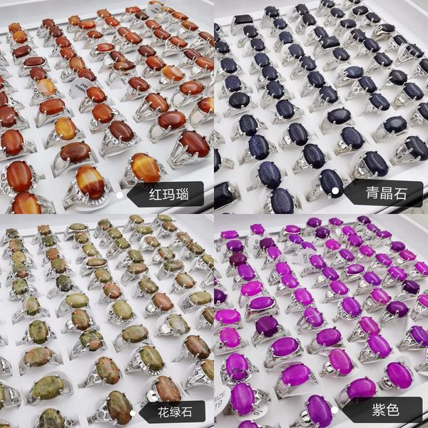 Anillos de racimo 100 PCS / LOTE Ahueca hacia fuera el anillo Banda Corazón Serpiente Amor Dedo para las mujeres Mezcla Geometría Boda Señora Joyería de moda Fiesta Ch OTP5Z