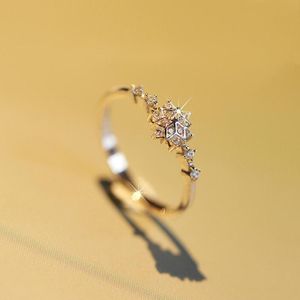 Cluster Ringen 10K Geel Goud Zirkoon Diamond Ring voor Vrouwen Fijne Sieraden Bizuteria Anillos de Gemstone Peridot Bague Etoile