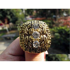 Bagues de cluster 1982 Islanders de New York Championnat de la Coupe Stanley Bague Hommes Sport Fan Souvenir Cadeau Gros Drop Livraison Bijoux r Dhbia DBTY