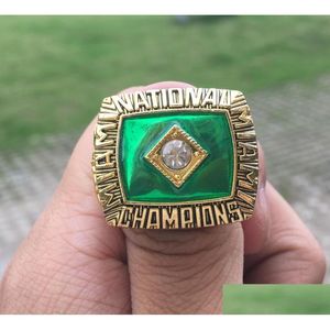 Bagues de cluster 1987 Miami Hurricanes National Championship Ring Gros Fan Cadeau Drop Drop Livraison Bijoux Bague Dhnev