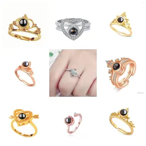 Cluster Rings 1PC Trendy Princess Cute Finger Girl Jewelry Crystal For Women Wedding Accessories