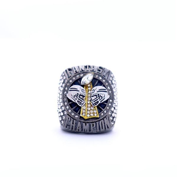 Bagues de cluster 2021 Fantasy Football Championnat Bague Gunmetal et Gold Tone Award pour FFL Champion306K Drop Livraison Bijoux Bague Dhjye