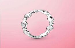 Clusterringen 2021 Zomer 925 Sterling zilveren kralen zeeschelpbandring voor vrouwen merk originele sieraden cadeau3309530